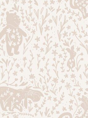 NWT: Disney Winnie the Pooh Peel and Stick Wallpaper (Tan) 20.5-in x 18-ft